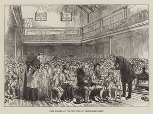 Petit-déjeuner gratuit pour les pauvres à Whitecross-Street - Sir John Charles Robinson