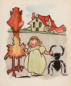 Nonsense : Bébé, oiseau et scarabée en promenade