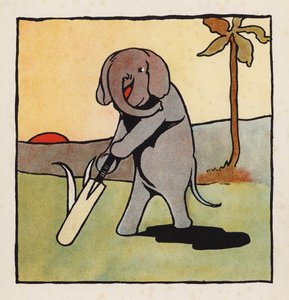 Nonsense : Éléphant jouant au cricket - Charles Robinson