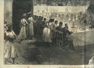Le Prince de Galles déjeune dans les grottes d