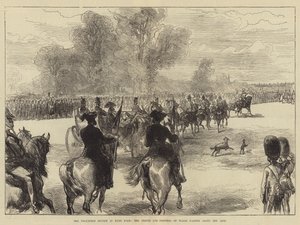 La Revue des Volontaires à Hyde Park, le Prince et la Princesse de Galles passant en revue la ligne - Sir John Charles Robinson