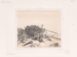 Bateau sur la plage - Charles Rochussen