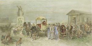 Place du marché avec Romains et Bataves - Charles Rochussen