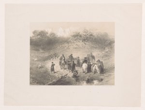 Cavaliers dans un paysage de dunes - Charles Rochussen