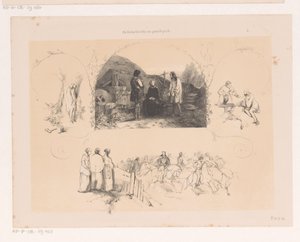 Femme en conversation avec deux hommes