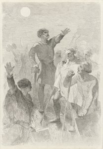 Wilfried entouré de ses guerriers