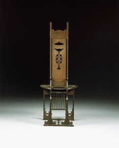 Chaise latérale, avec design ajouré, vers 1899 - Charles Rohlfs