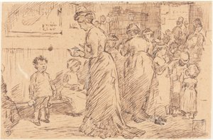 Buffet de gare - Charles Samuel Keene