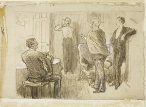 Officier et ordonnance - Charles Samuel Keene