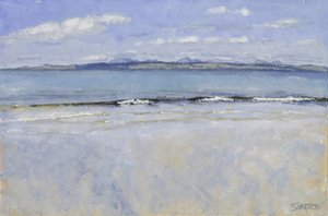 Une vague sombre, 2017 (huile sur toile) - Charles Simpson