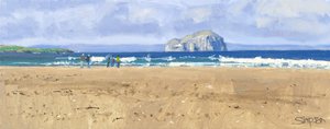 Bass Rock, Belhaven, 2015 (huile sur toile) - Charles Simpson