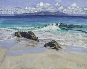 Vague déferlante, 2016 (huile sur toile)
