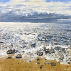 Crail Shore, 2015 (huile sur toile) - Charles Simpson