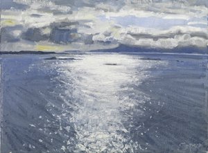 Soirée sombre, 2017 (huile sur toile)