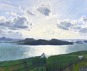 Lumière éblouissante, Tanera Mor, 2011 (huile sur toile) - Charles Simpson
