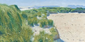 Figures sur les dunes, 2015 (huile sur toile)