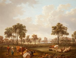 Paysage avec figures, 1812 - Charles Towne