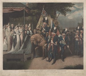 La remise des drapeaux aux volontaires de Kensington - Charles Turner