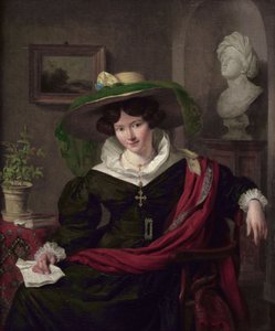 Portrait de Carolina Frederica Kerst, épouse de Louis Royer - Charles van Beveren