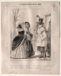 Les Français croqués par eux-mêmes: Vicomte, vous êtes bien laid comme ça!..., 1840 - Charles Vernier