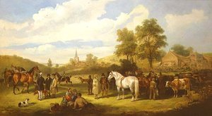 Une foire de campagne - Charles Waller Shayer