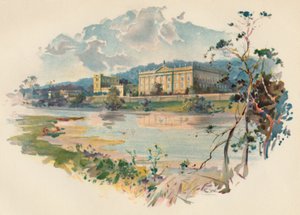 Chatsworth depuis le Derwent - Charles Wilkinson