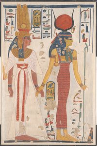 La reine Néfertari guidée par Isis