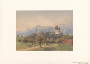 Vue de Thoune, Suisse - Charles William Meredith van de Velde
