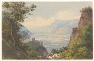 Vue de la vallée de Meran au Tyrol