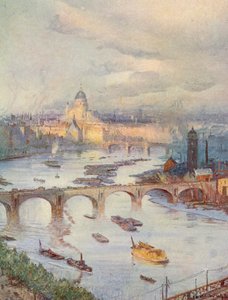 La ville de Londres vue du National Liberal Club - Charles William Wyllie