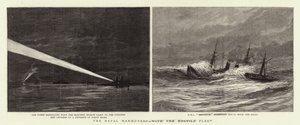 Les manœuvres navales, avec la flotte hostile