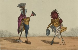 Ustensiles animés, planche 2, dédiée aux femmes de ménage et aux cuisinières du Royaume-Uni, septembre 1811