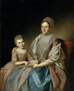Mme Samuel Mifflin et sa petite-fille Rebecca Mifflin Francis, 1777-80 - Charles Willson Peale