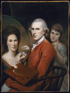 Autoportrait avec Angelica et portrait de Rachel - Charles Willson Peale