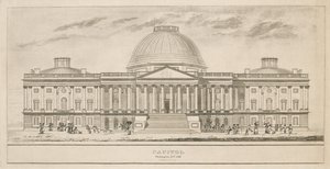 Capitole, Washington, D.C., gravé par Henry et James Stone (florissant 1822-1849), 1826 (aquatinte et gravure au trait sur papier)