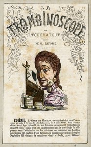 Eugénie de Montijo, couverture de "Le Trombinoscope" no. 10, 1871