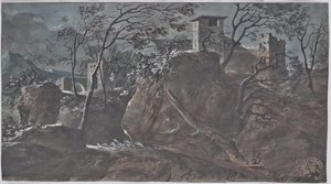 Paysage fluvial antique - Charles de Thomas