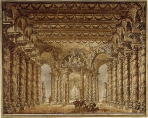 Décor de scène pour l