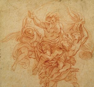 Dieu le Père soutenu par des anges