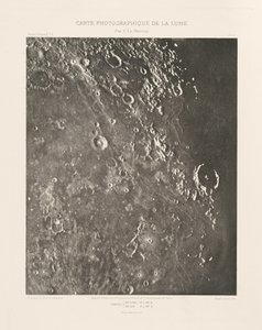 Carte photographique de la lune, planche XX (Photographic Chart of the Moon, plate XX),March 22 - Charles le Morvan