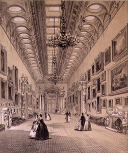 La galerie de tableaux au palais de Buckingham, vers 1880 - Charlotte Campbell