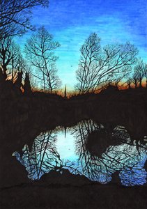 Coucher de Soleil sur les Champs de St Mary - Charlotte Orr