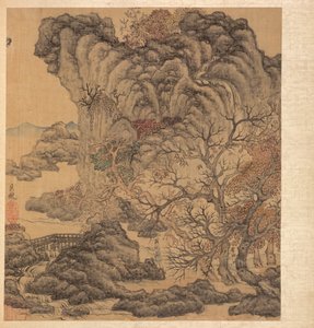 Voyageurs dans un paysage d