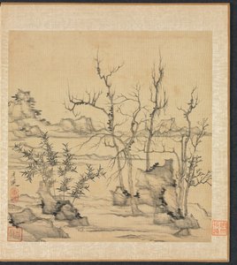 Paysage dans le style de Ni Zan