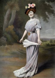 Comédienne française Amélie Dieterle en Blanche dans la pièce "La ponette", Paris, photo de Chéri Rousseau du journal "Le Théâtre" août 1er