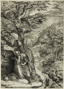 Saint Jérôme dans le désert - Cherubino Alberti