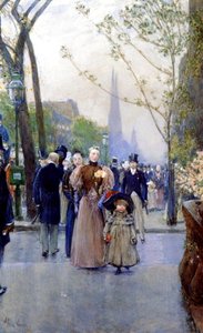 5e Avenue, dimanche - Childe Frederick Hassam