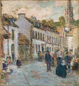 Rue à Pont Aven - Soir
