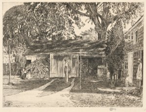 Vieux hangar à bois, Easthampton, 1929 - Childe Hassam