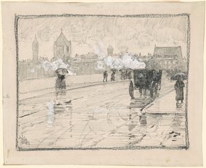 Jour de pluie, Boston